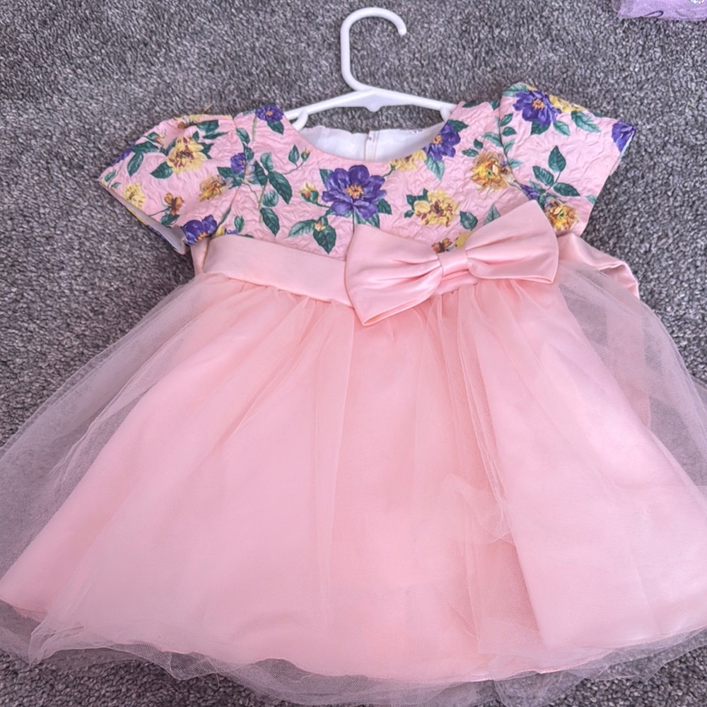 SHEIN Pink Floral Kids Dress